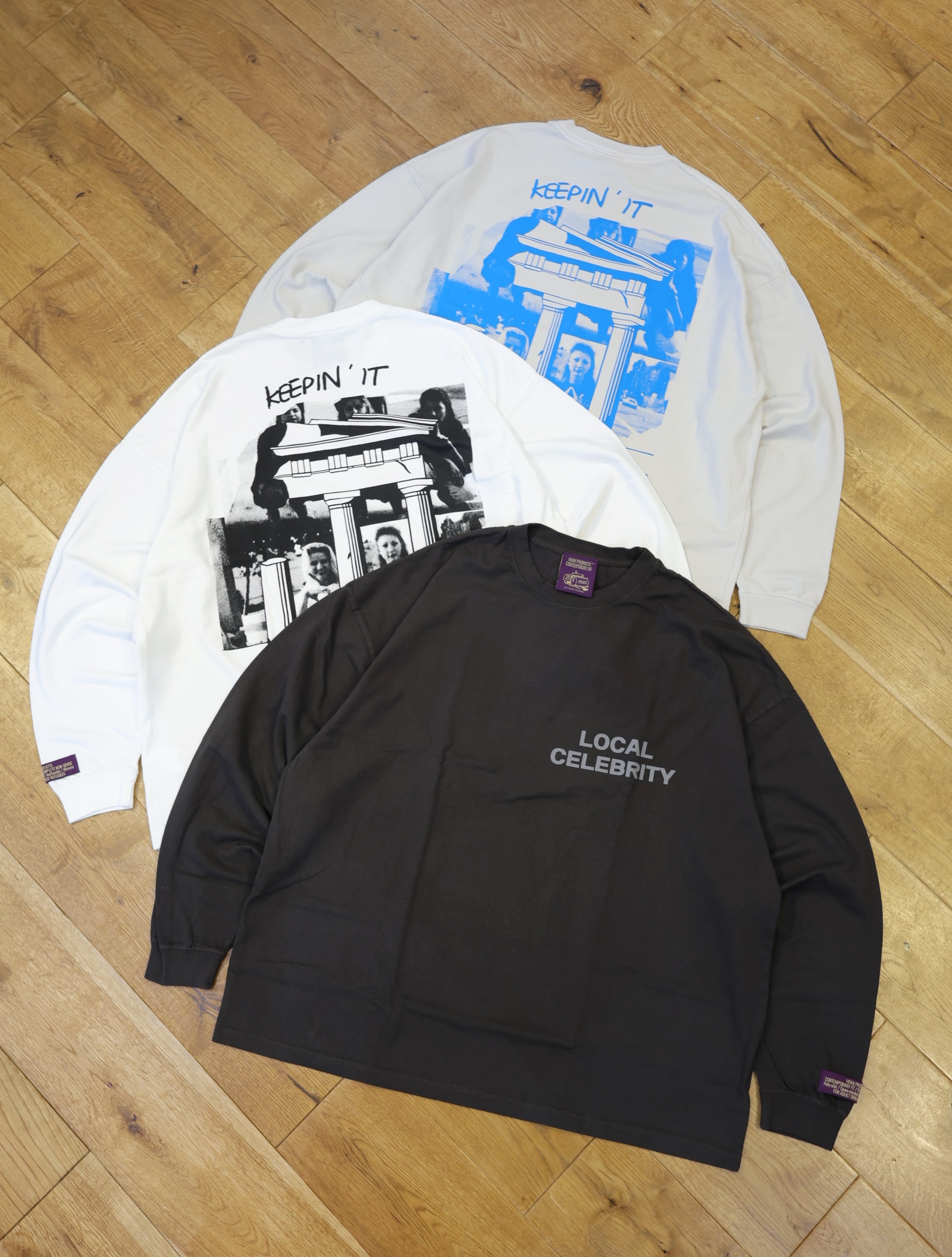 HOAX PRODUCTS 　「Local Celeb L/S Tee」　プリントロングスリーブティーシャツ