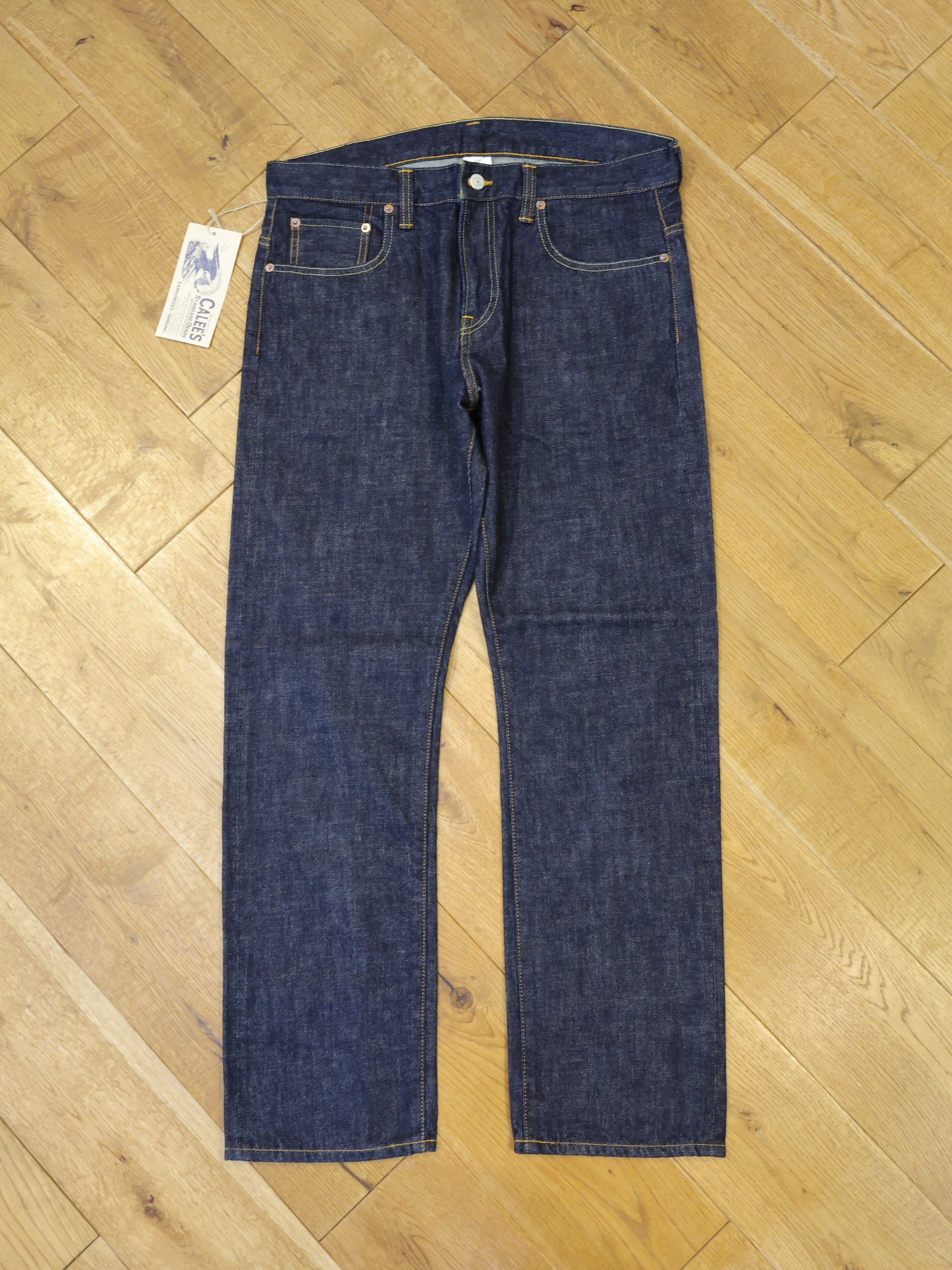 CALEE　　「VINTAGE REPRODUCT TAPERED DENIM PANTS ＜OW＞」　テーパードデニムパンツ
