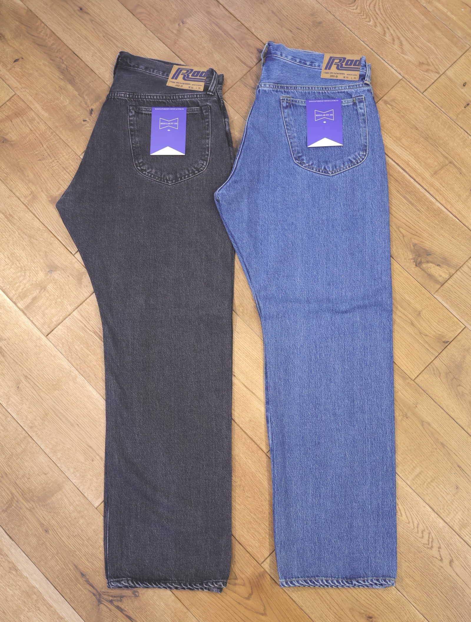RADIALL　 「 KUSTOM 350B - STRAIGHT FIT PANTS〈LIGHT INDIGO・LIGHTBLACK〉 」　ウォッシュ加工 ストレートフィット デニムパンツ