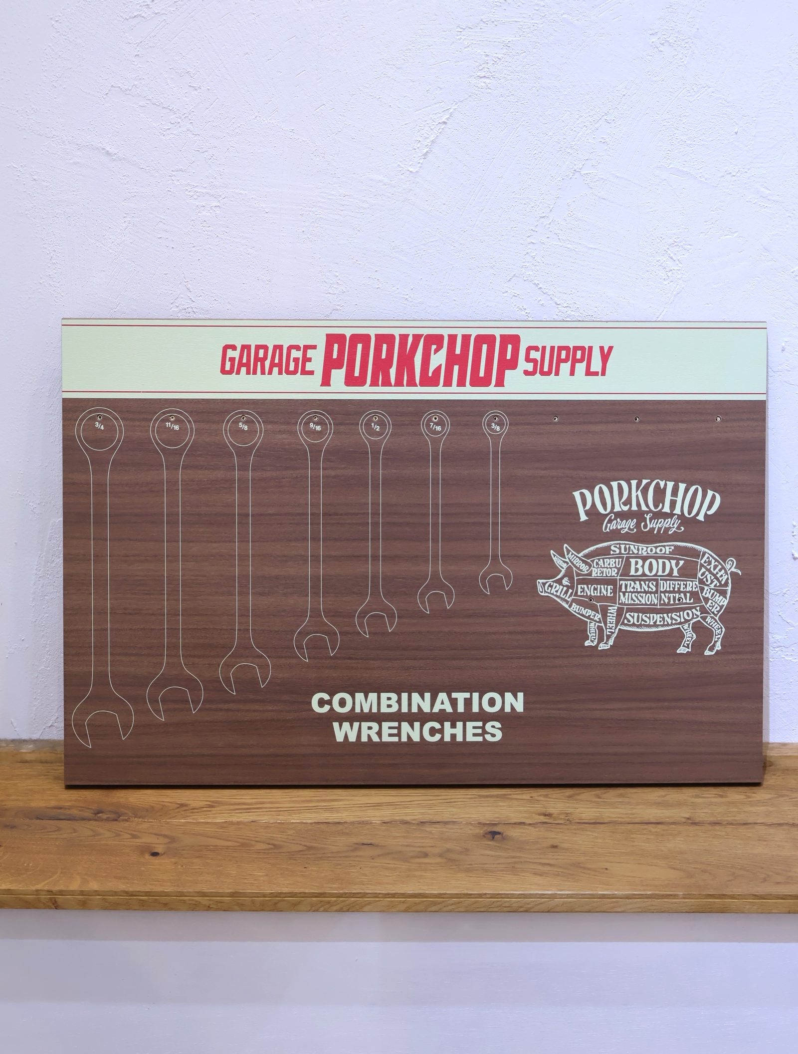 PORKCHOP GARAGE SUPPLY 　「COMBINATION WRENCH RACK」 　レンチラック