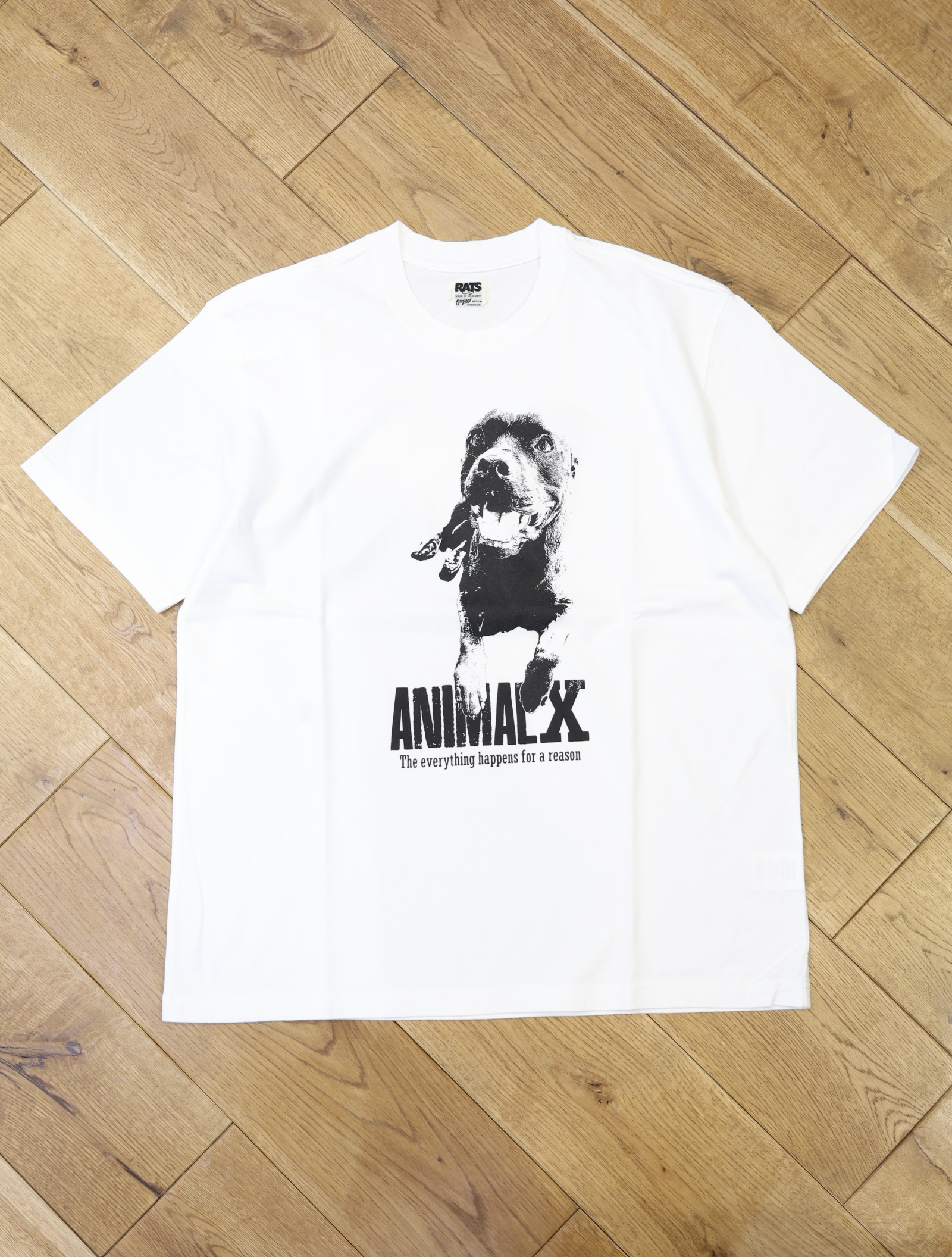 RATS　「ANIMAL X TEE」　プリントティーシャツ