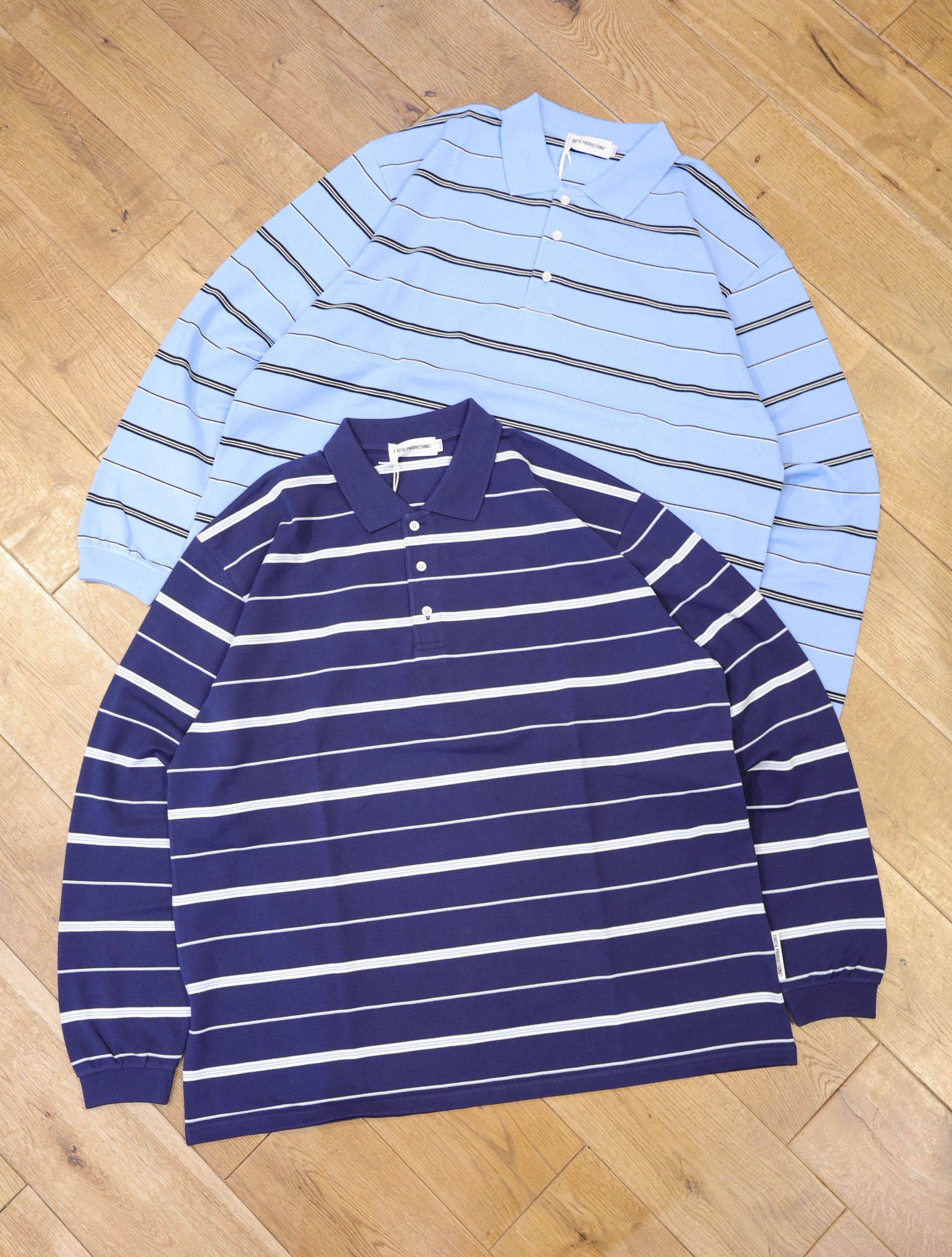 COOTIE 　「Moss Stitch Border L/S Polo」　カノコボーダー ポロシャツ