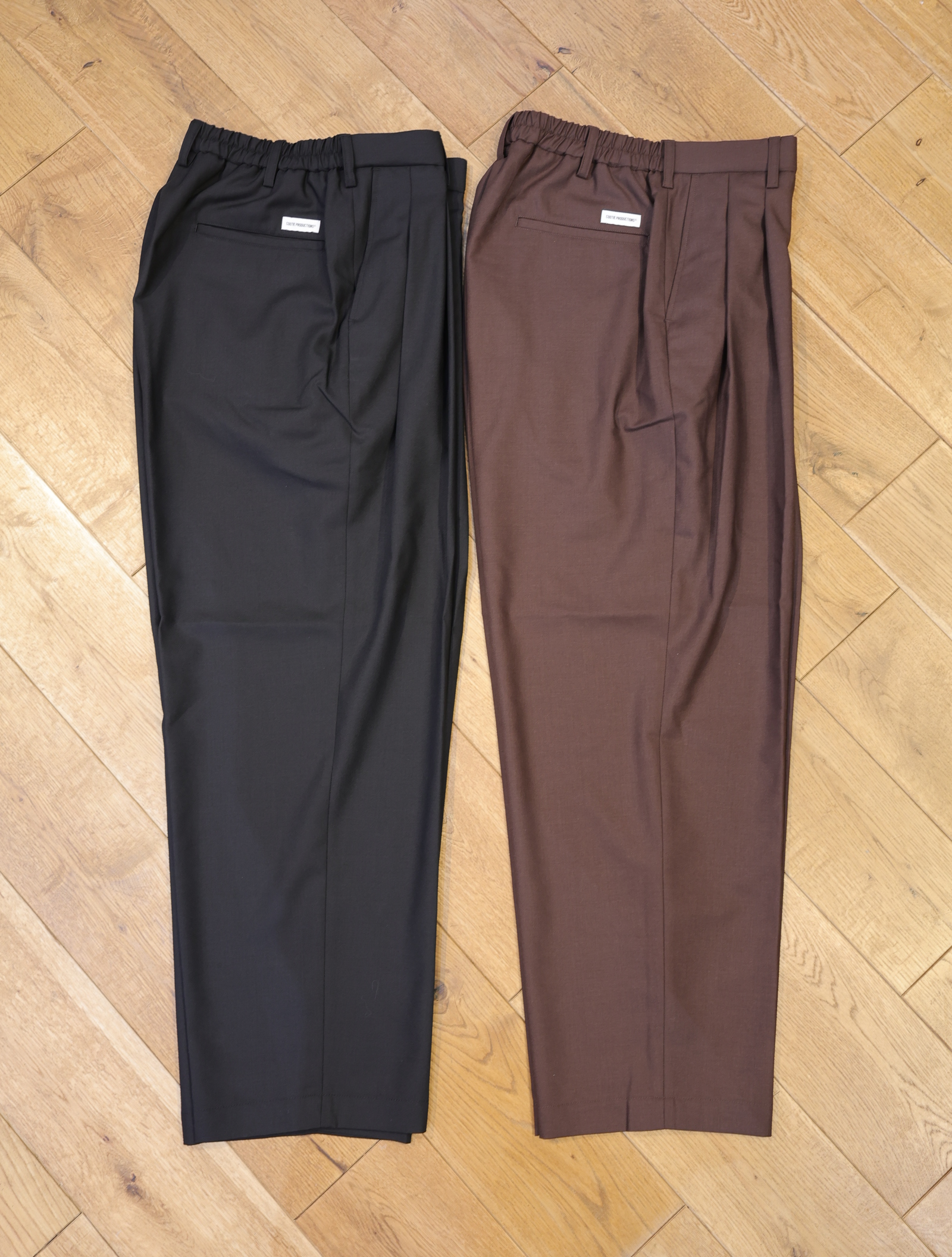 COOTIE　「T/W Twill 2 Tuck Wide Easy Trousers」　2タック ワイドテーパード イージーパンツ