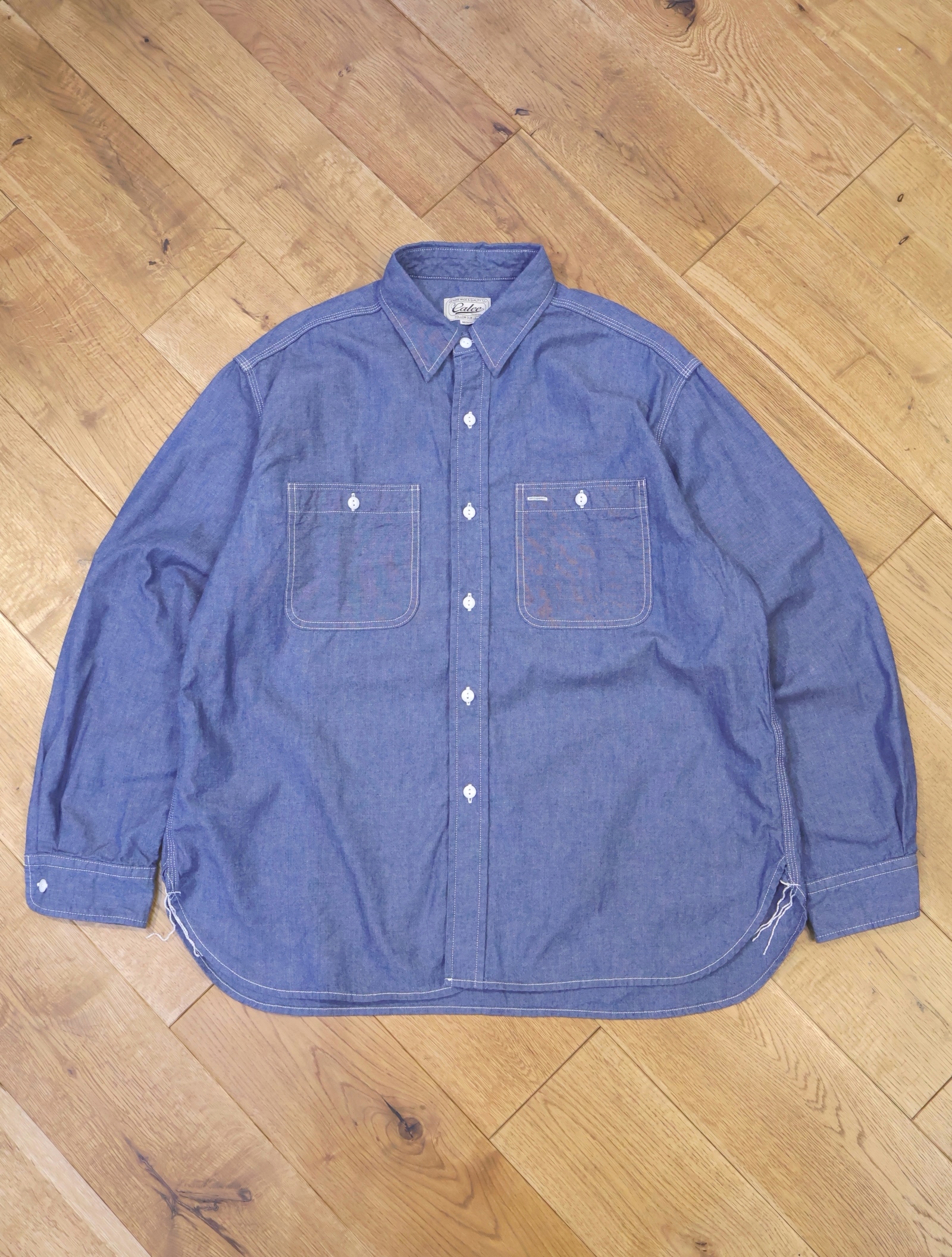 CALEE 　「VINTAGE TYPE CHAMBRAY L/S SH」  シャンブレーシャツ