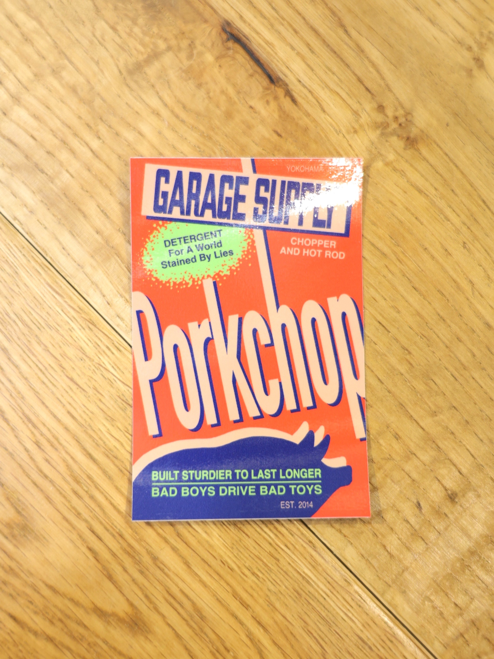 【8月30日 発売！】PORKCHOP GARAGE SUPPLY　　「DETERGENT STICKER 」 　ステッカー