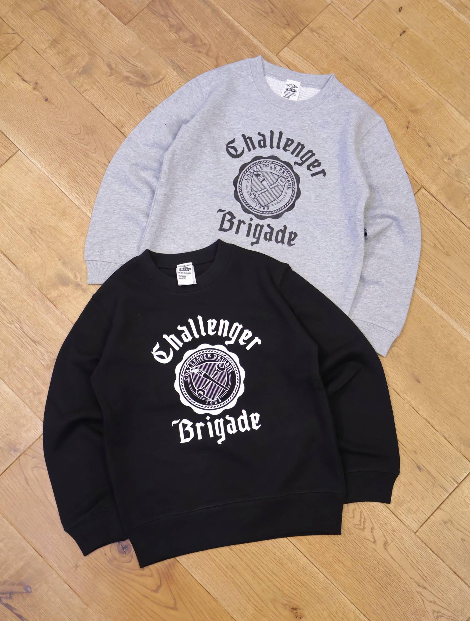 CHALLENGER  　「KIDS COLLEGE C/N SWEAT」　キッズサイズ クルーネックスウェット