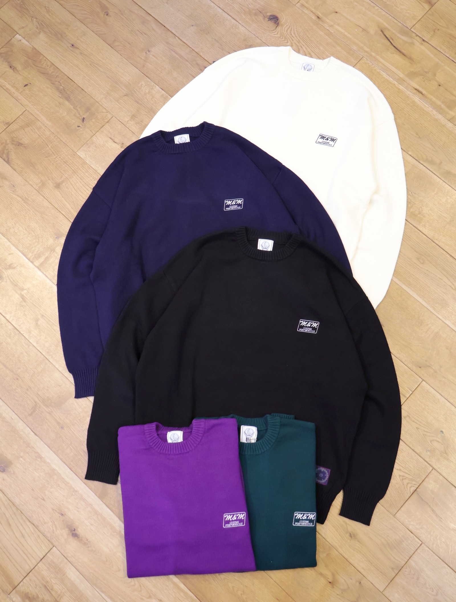 M&M CUSTOM PERFORMANCE  　「COTTON KNIT SWEATER」　コットンニットセーター
