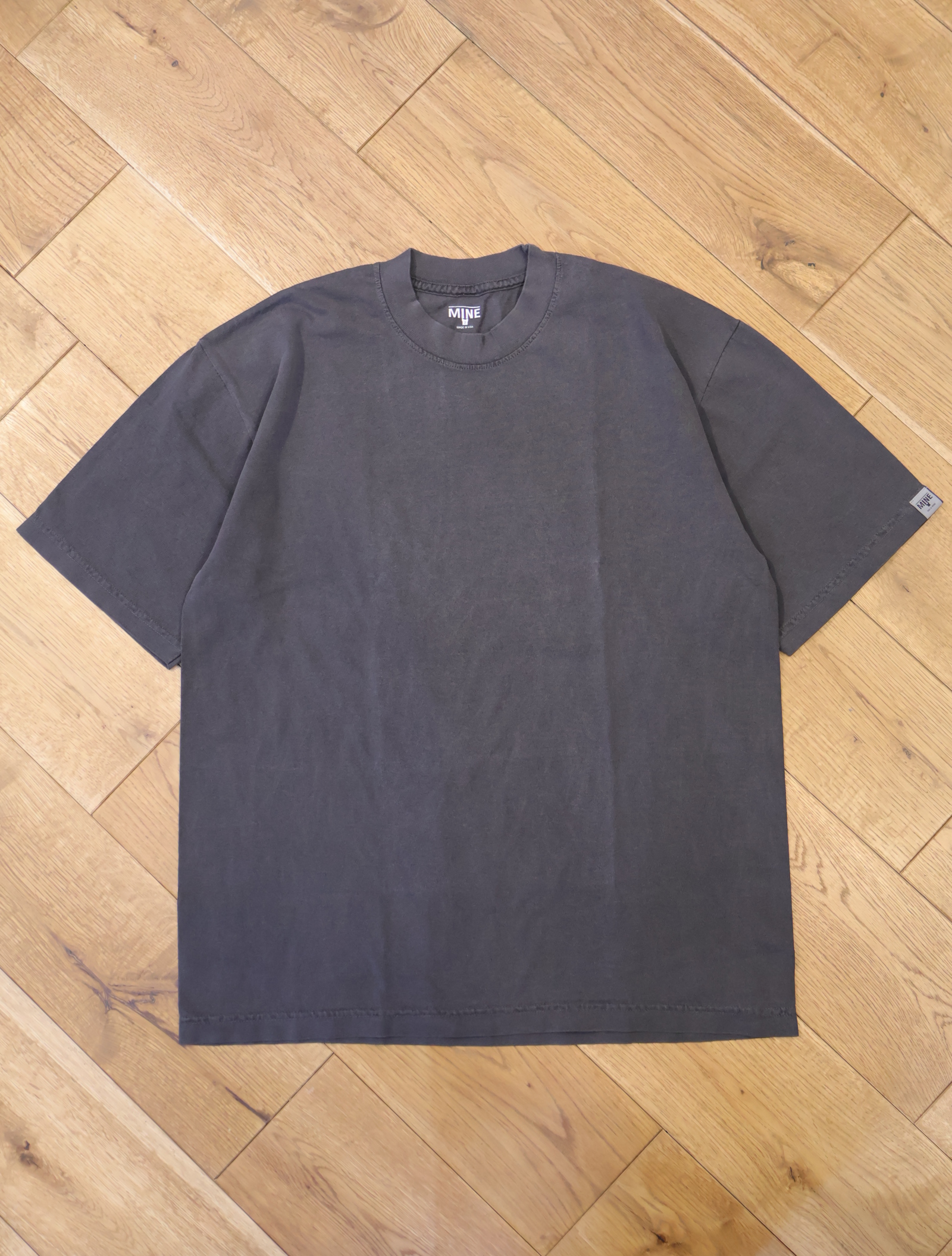 MINE 　 「PD Black BLANK S/S」　ピグメント ティーシャツ