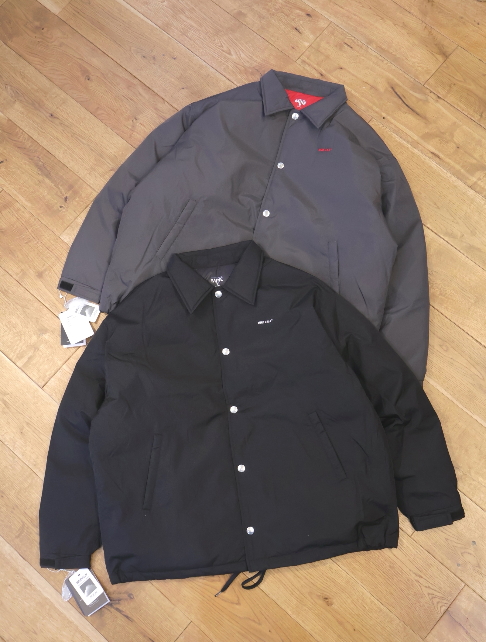 MINE × TAION　「DOWN COACHES JACKET (TAION)」　ダウン コーチジャケット