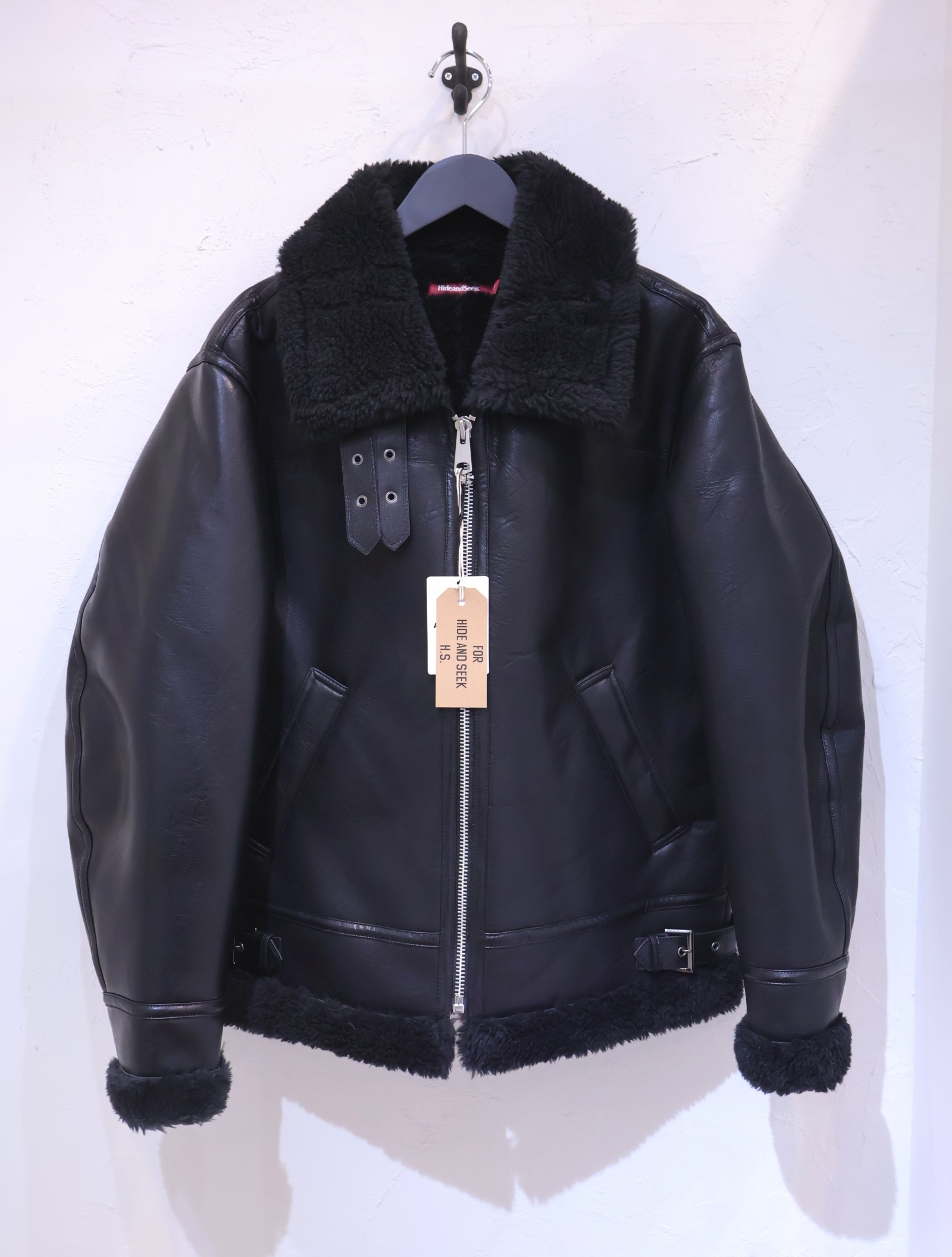 ジャケット・アウター B-3 Jacket Hide and Seek 「B-3 Jacket(24AW)」 フェイクレザー B-3