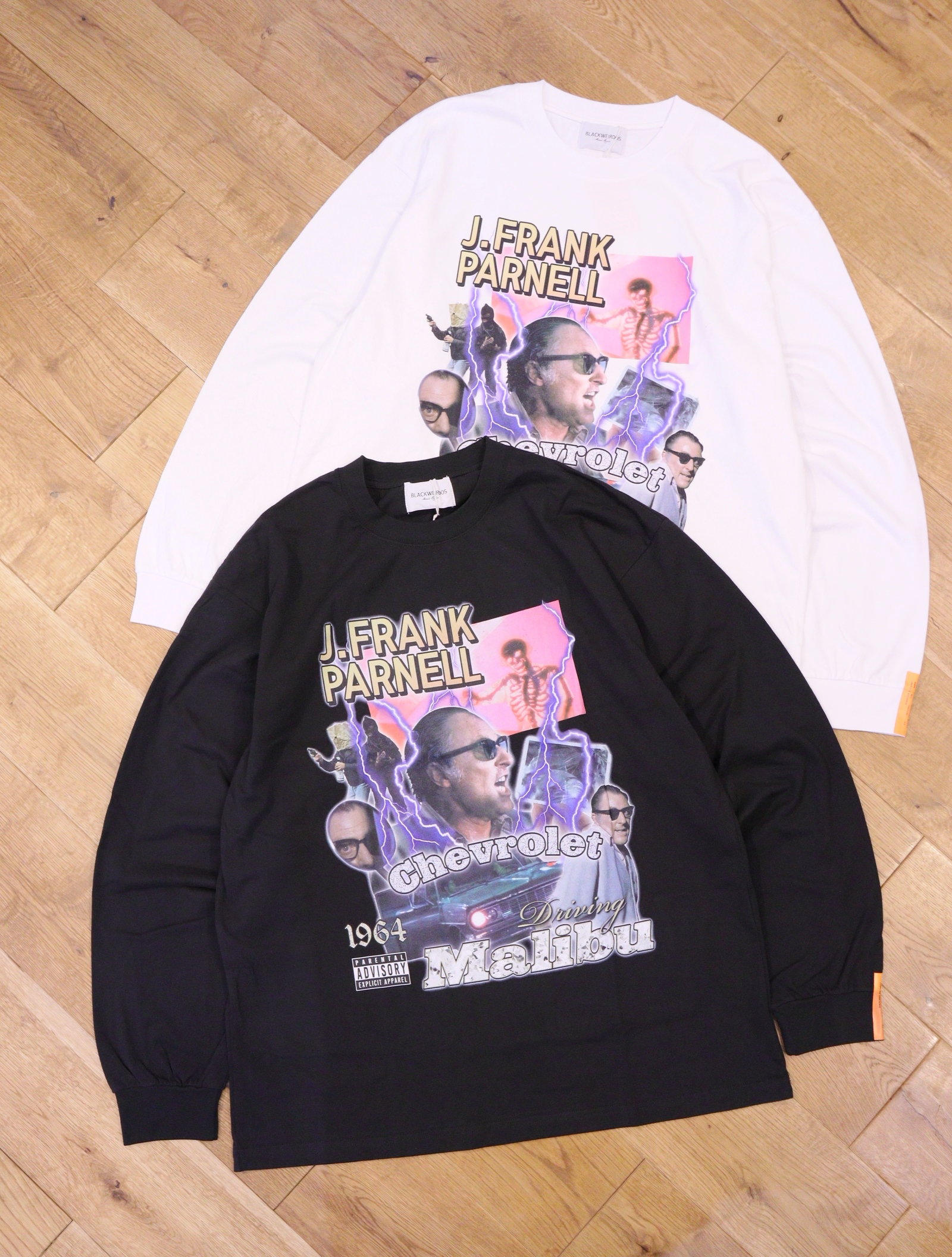 Black Weirdos 　「Homage LS Tee (J. Frank Parnell)」　プリントロングスリーブティーシャツ