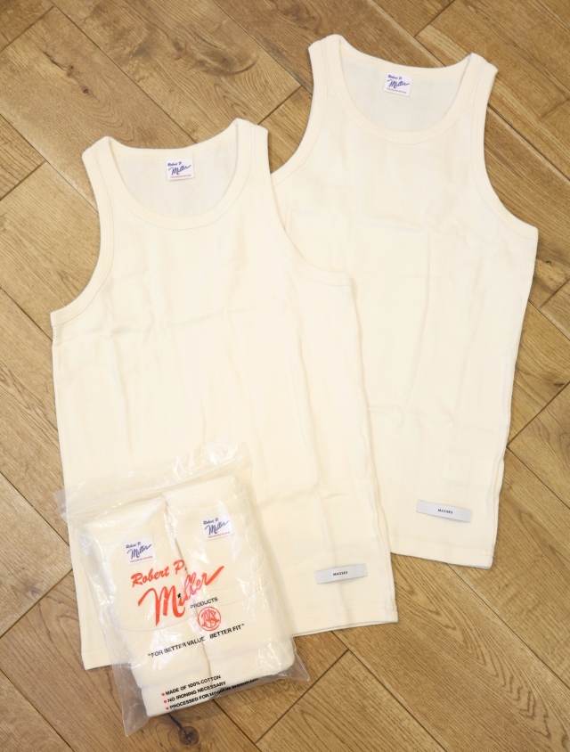 MASSES × Robert P. Miller　「MILLER TANK 2PAC」　2パック リブタンクトップ
