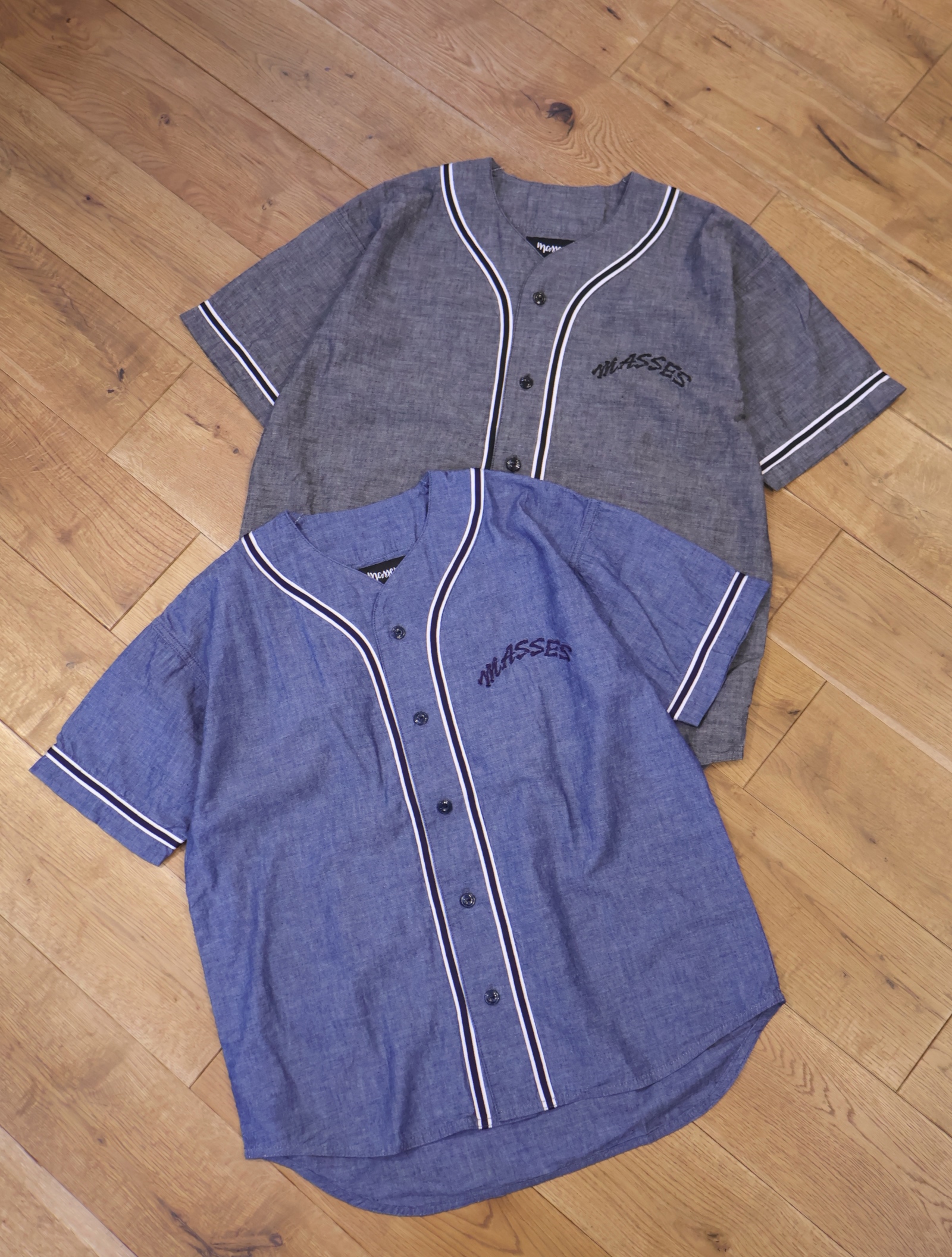 MASSES　　「BASEBALL SHIRT」　　ベースボールシャツ