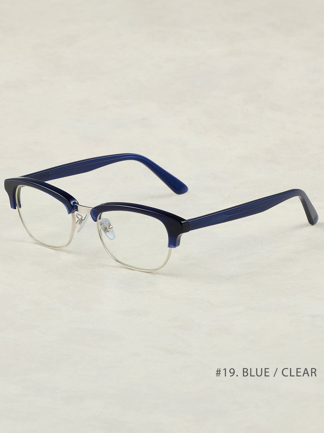 OWN　　「#19　BLUE / CLEAR」　　ブロータイプグラッシーズ