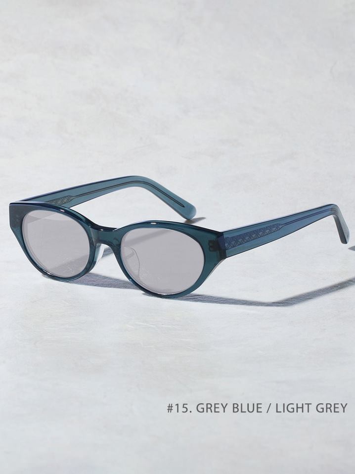 OWN　　「#15  GRAY BLUE/LIGHT GRAY」　　セミオーバルタイプグラシーズ