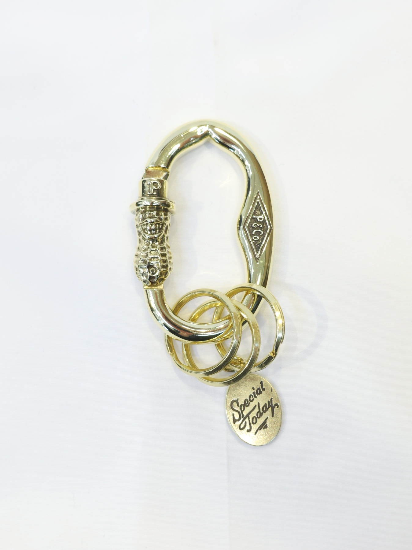 Peanuts&Co　「PEANUTS CARABINER BRASS」　カラビナ