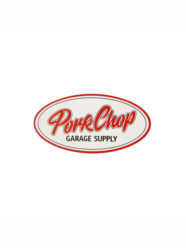 PORKCHOP GARAGE SUPPLY　　　「PORKCHOP OVAL STICKER 〈SMALL〉」 　ステッカー