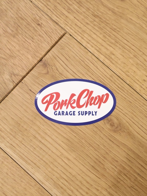 PORKCHOP GARAGE SUPPLY　　　「OVAL TRICO STICKER 〈SMALL〉」 　ステッカー