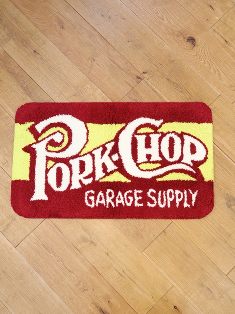 PORKCHOP GARAGE SUPPLY　「SQUARE LOGO RUG MAT」  　ラグマット