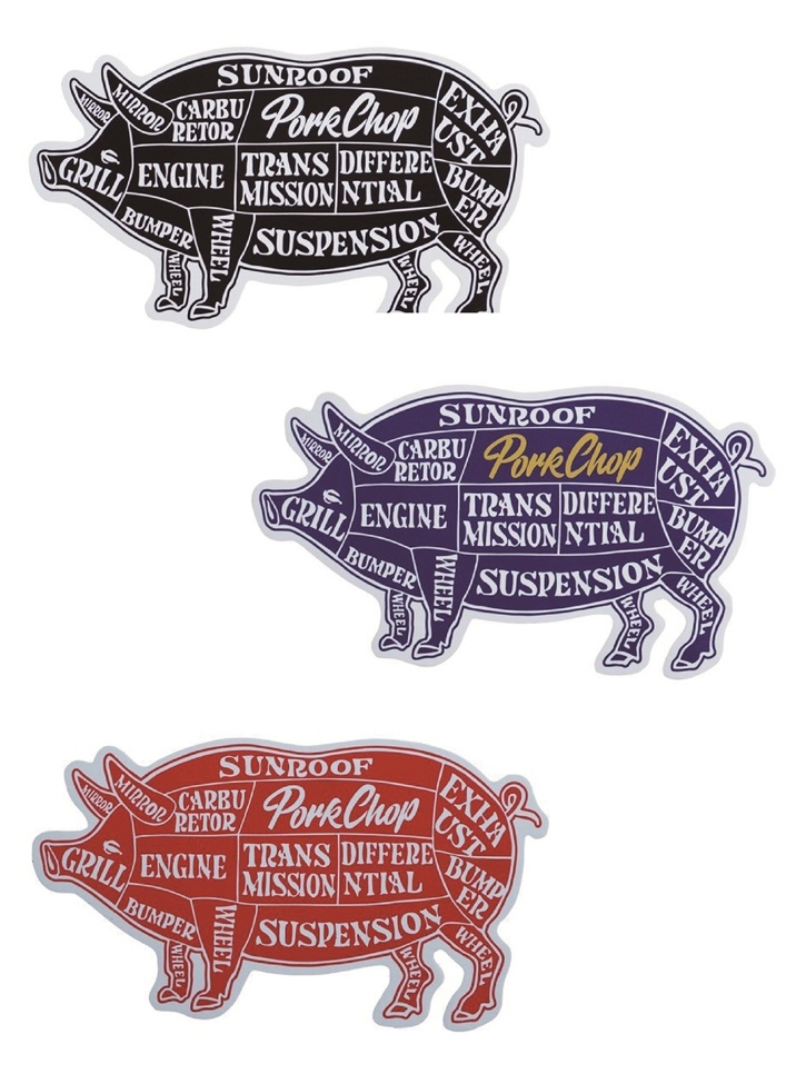 PORKCHOP GARAGE SUPPLY　　　「PORK STICKER 」 　ステッカー
