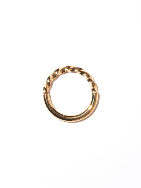 RADIALL　　「TWIST NARROW - PINKY RING (18K PLATE ) 」　　ピンキーリング