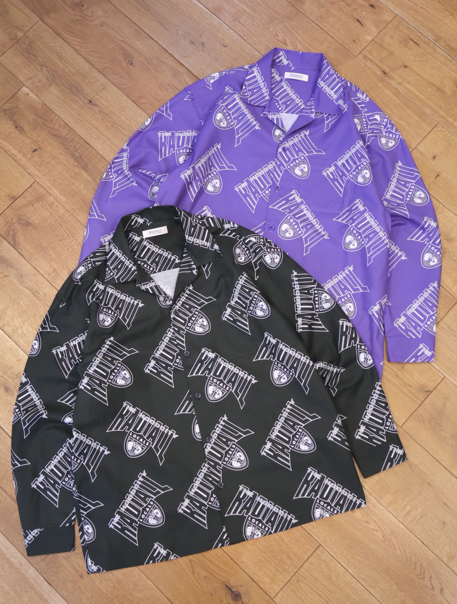 RADIALL　　「HOOD CITY - OPEN COLLARED SHIRT L/S 」　 オープンカラーシャツ
