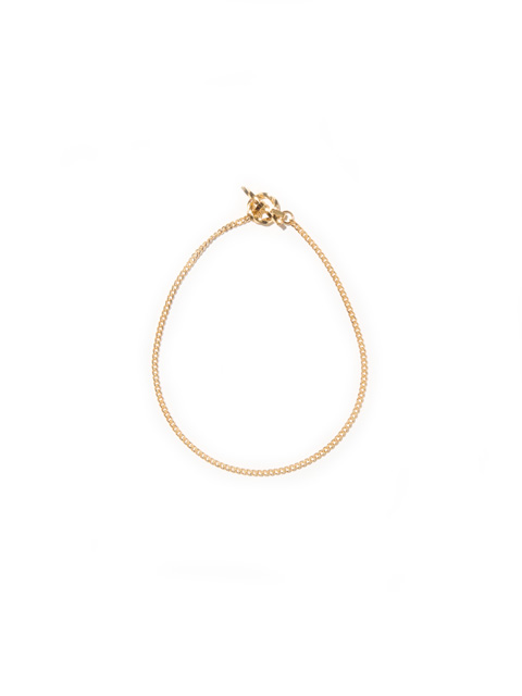 RADIALL　　「CURB - T-BAR BRACELET（GOLD PLATED） 」　SILVER925製　チェーンブレスレット