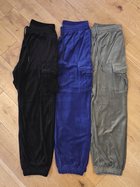 RADIALL 　 「 FLAGS ー CARGO TRACK PANTS」　T/Cベロア スウェットカーゴパンツ