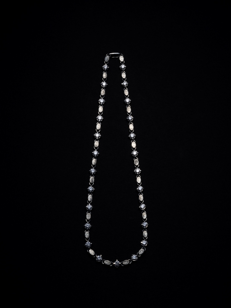 【25SS〜】ANTIDOTE BUYERS CLUB　　「Engraved Cutstone Link Chain」　　SILVER950製 ネックレス