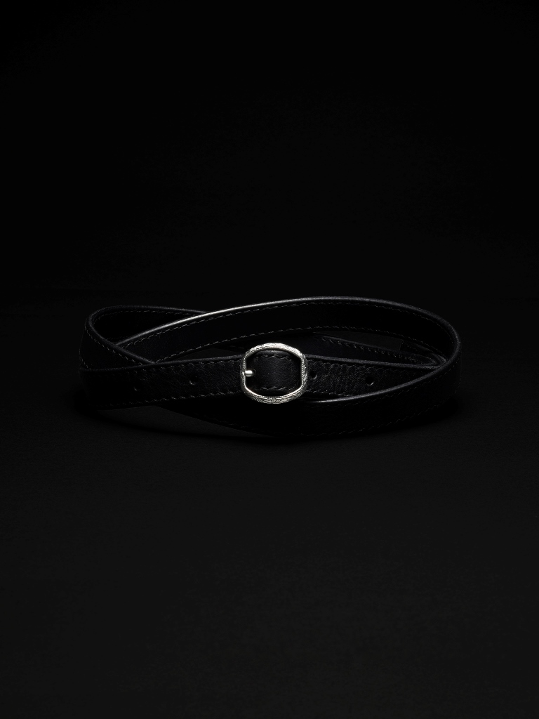【25SS〜】ANTIDOTE BUYERS CLUB　　「Leather Extra Narrow Belt」　レザーナローベルト
