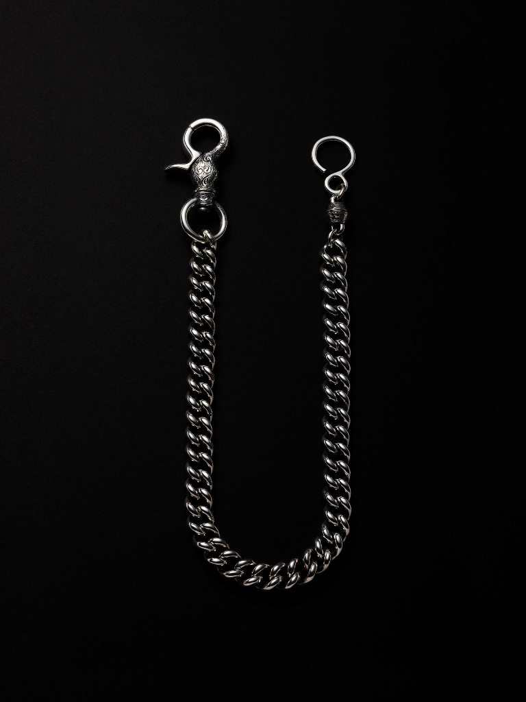 【〜24AW】ANTIDOTE BUYERS CLUB　　　「Engraved Classic Wallet Chain(L)」　SILVER950製 ウォレットチェーン