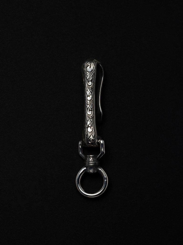 ANTIDOTE BUYERS CLUB　　　「Engraved Hook Key Ring」　SILVER950製 フックキーリング