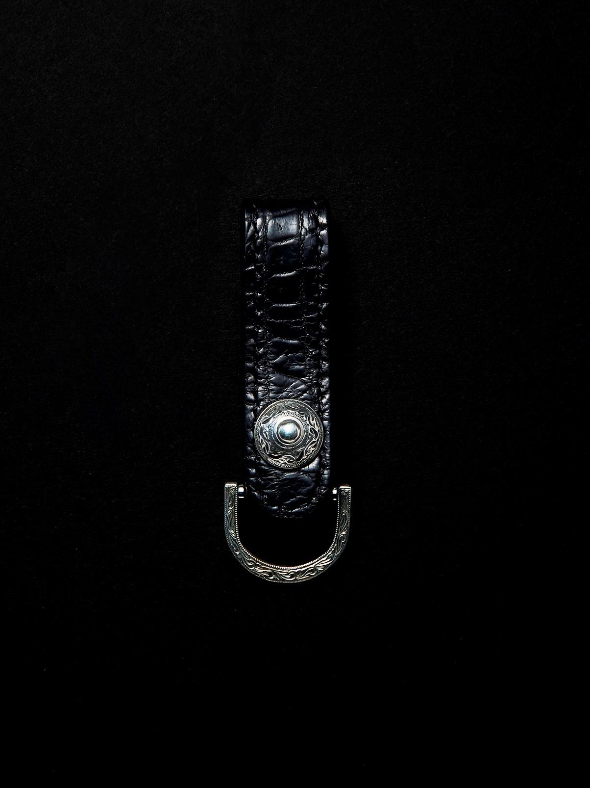 【25SS〜】ANTIDOTE BUYERS CLUB　　「 Classic D Key Bak (Black Crocodile)」　　キーバック