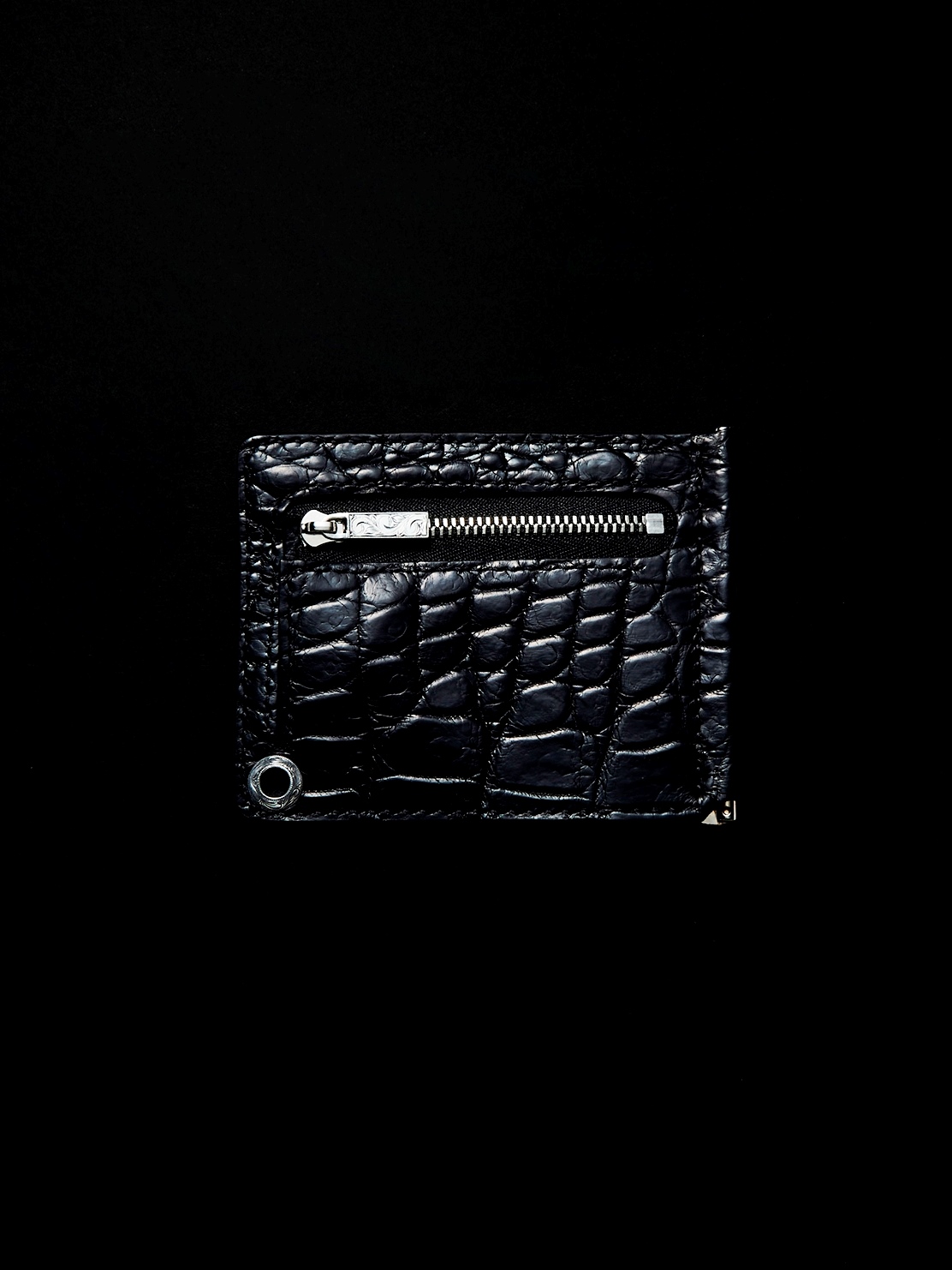 ANTIDOTE BUYERS CLUB　　「Money Clip Wallet (Black Crocodile) 」　　マネークリップウォレット