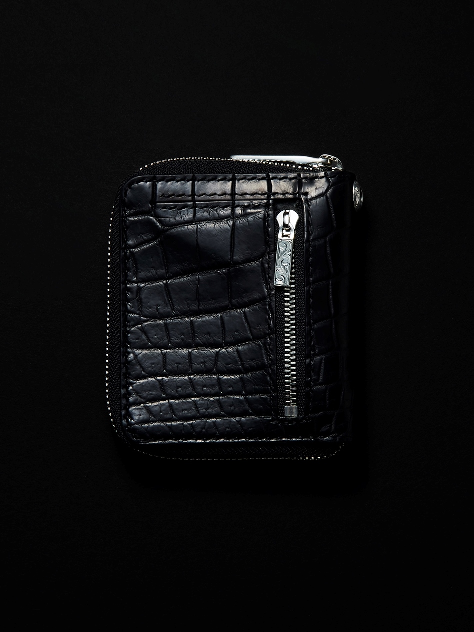 ANTIDOTE BUYERS CLUB　　「Round Zip Compact Wallet (Crocodile)」　　ラウンドジップウォレット