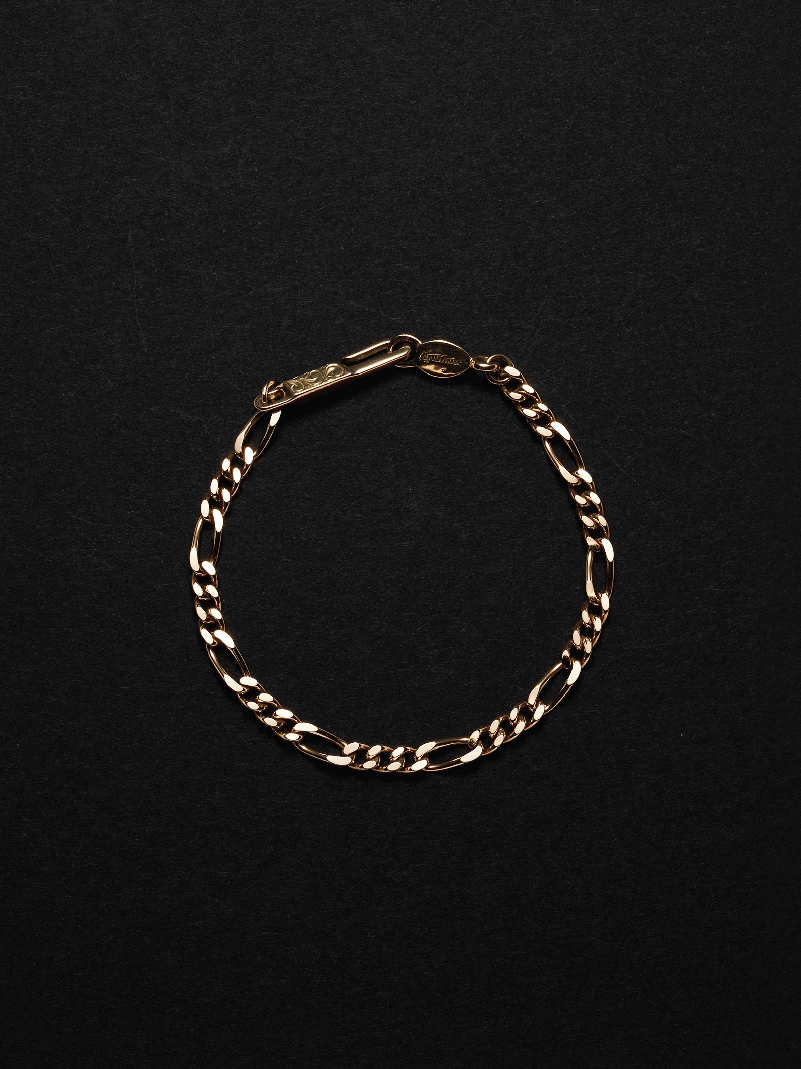ANTIDOTE BUYERS CLUB　　「 Figaro Chain Bracelet 」　　K18製 ブレスレット