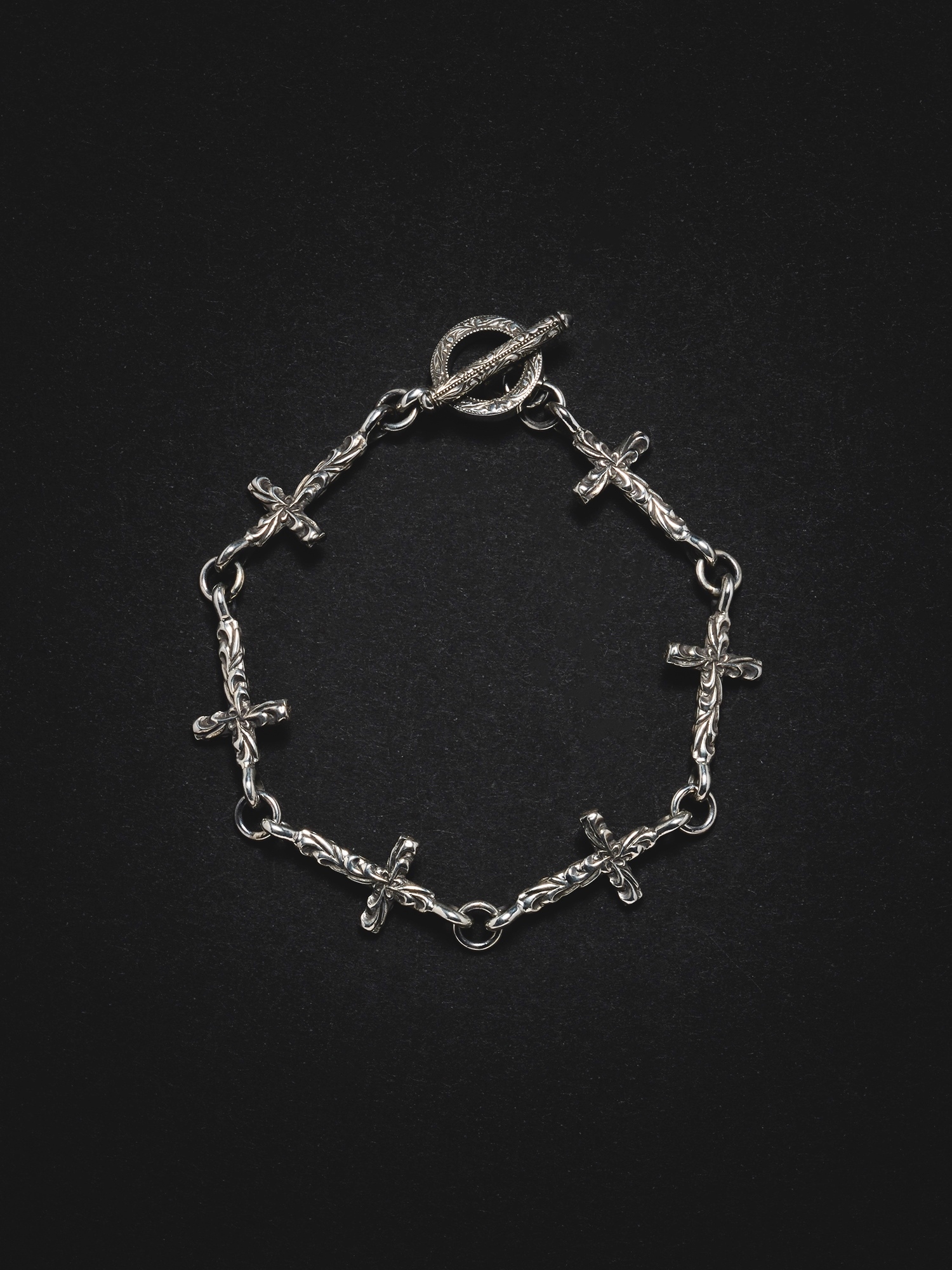 ANTIDOTE BUYERS CLUB　　「Ornament Cross Link Bracelet」　　SILVER950製 ブレスレット