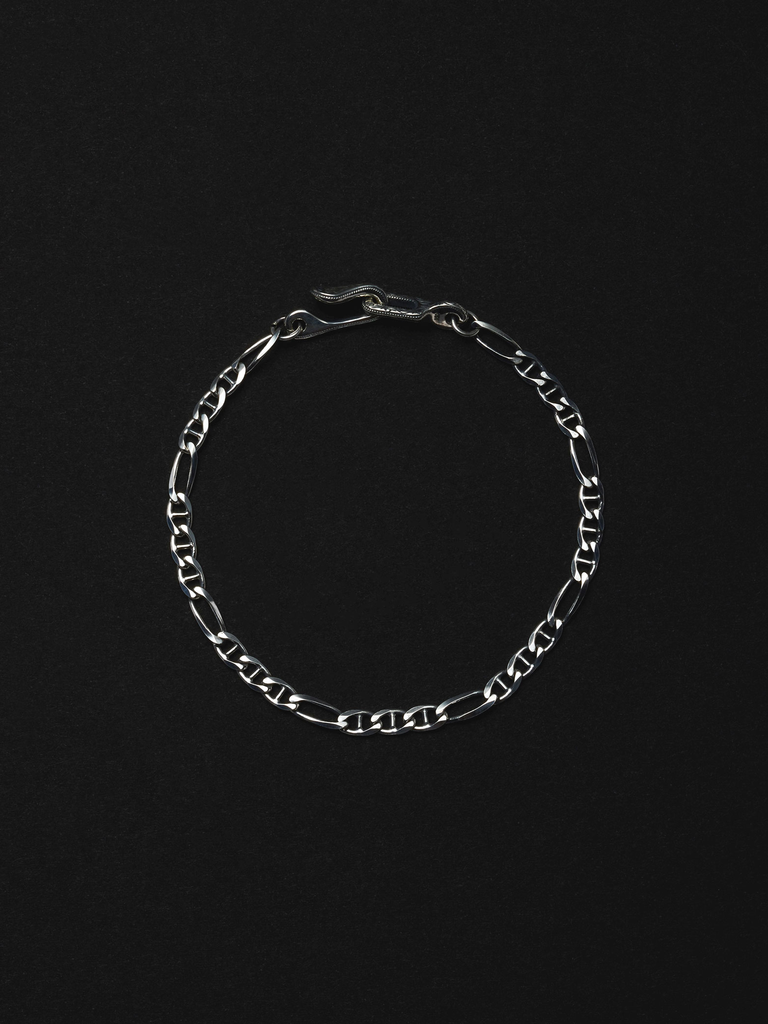 ANTIDOTE BUYERS CLUB　　「Stud Link Figaro Chain Bracelet」　　SILVER950製 ブレスレット