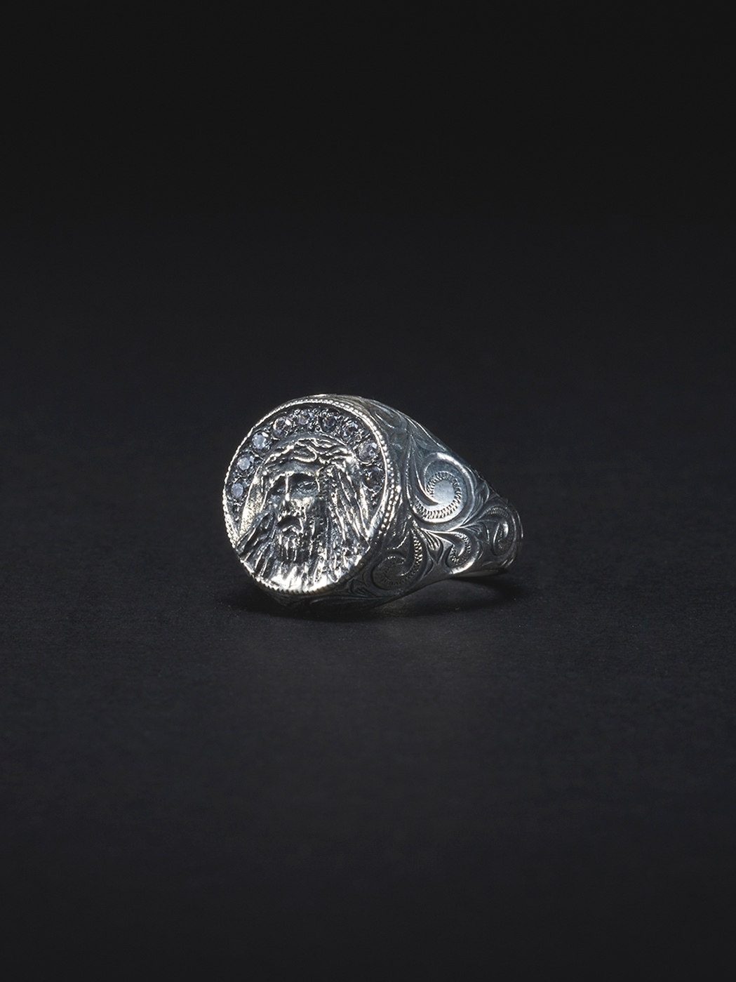 ANTIDOTE BUYERS CLUB　　「Engraved Jesus Ring」　　SILVER950製 リング