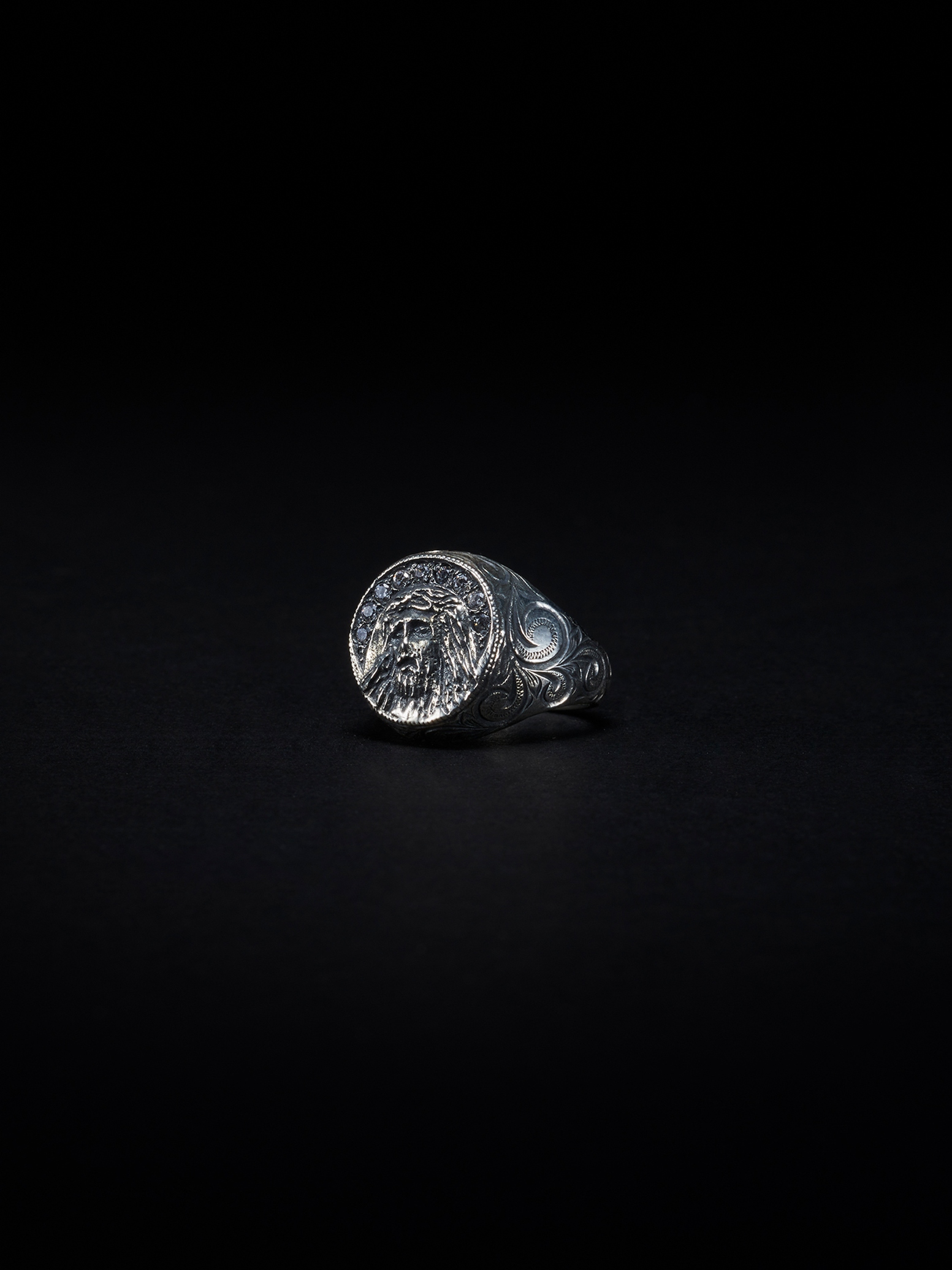 21AW】ANTIDOTE BUYERS CLUB 「Engraved Jesus Ring」 SILVER950製 リング