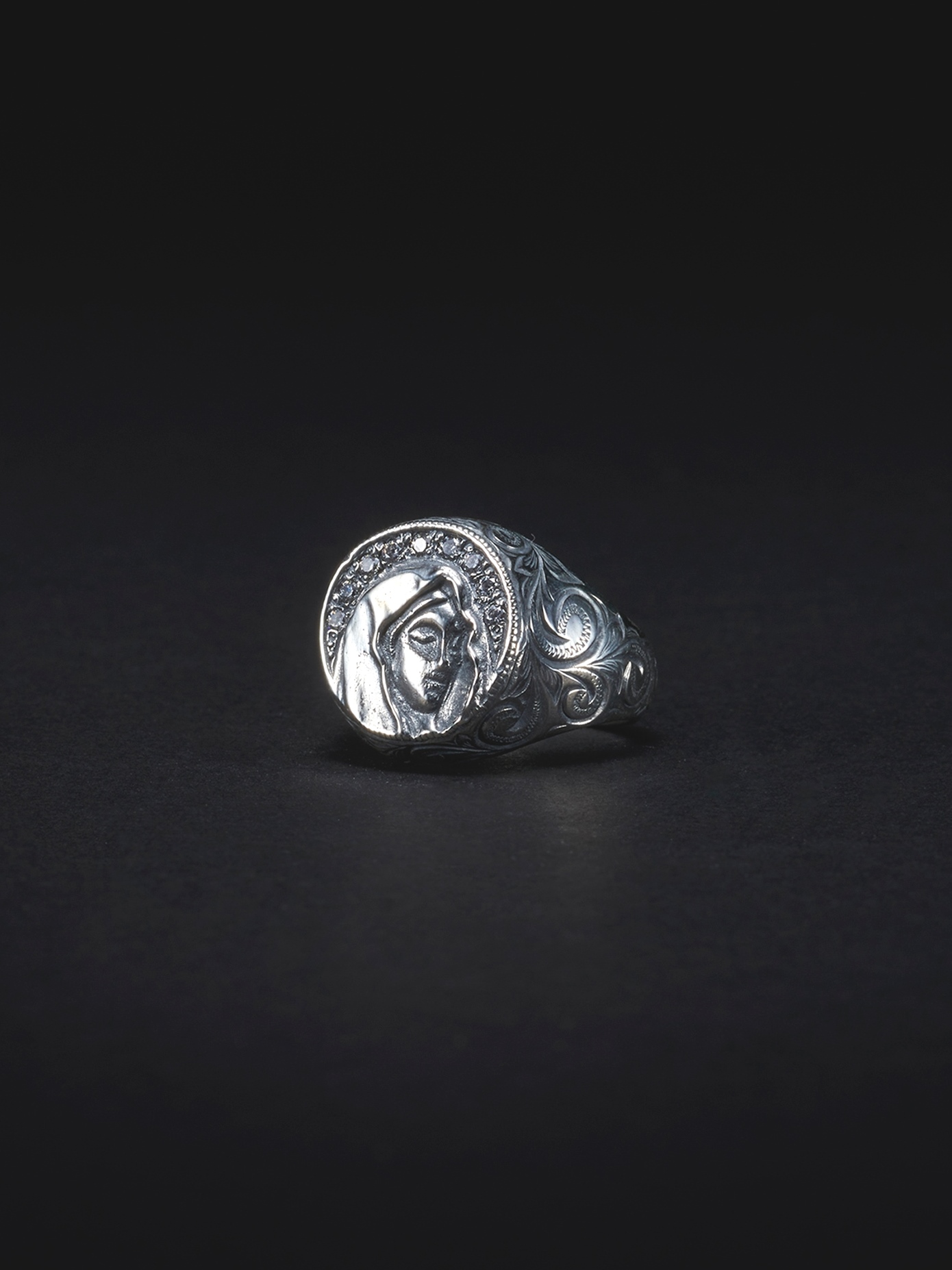 ANTIDOTE BUYERS CLUB　　「Engraved Mary Ring」　SILVER950製 リング