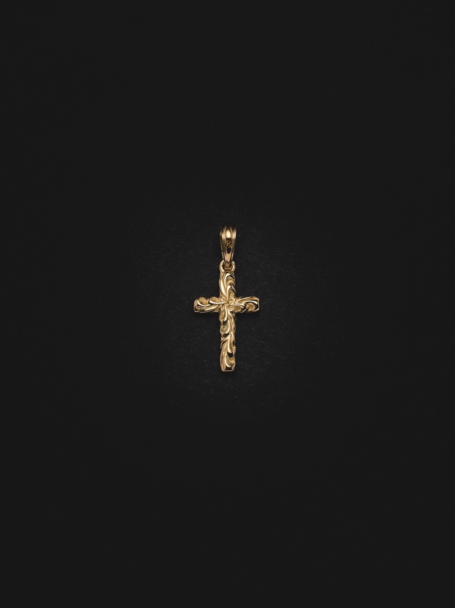 ANTIDOTE BUYERS CLUB　　「Ornament Tiny Cross Pendant」　　18K 製 ペンダントトップ