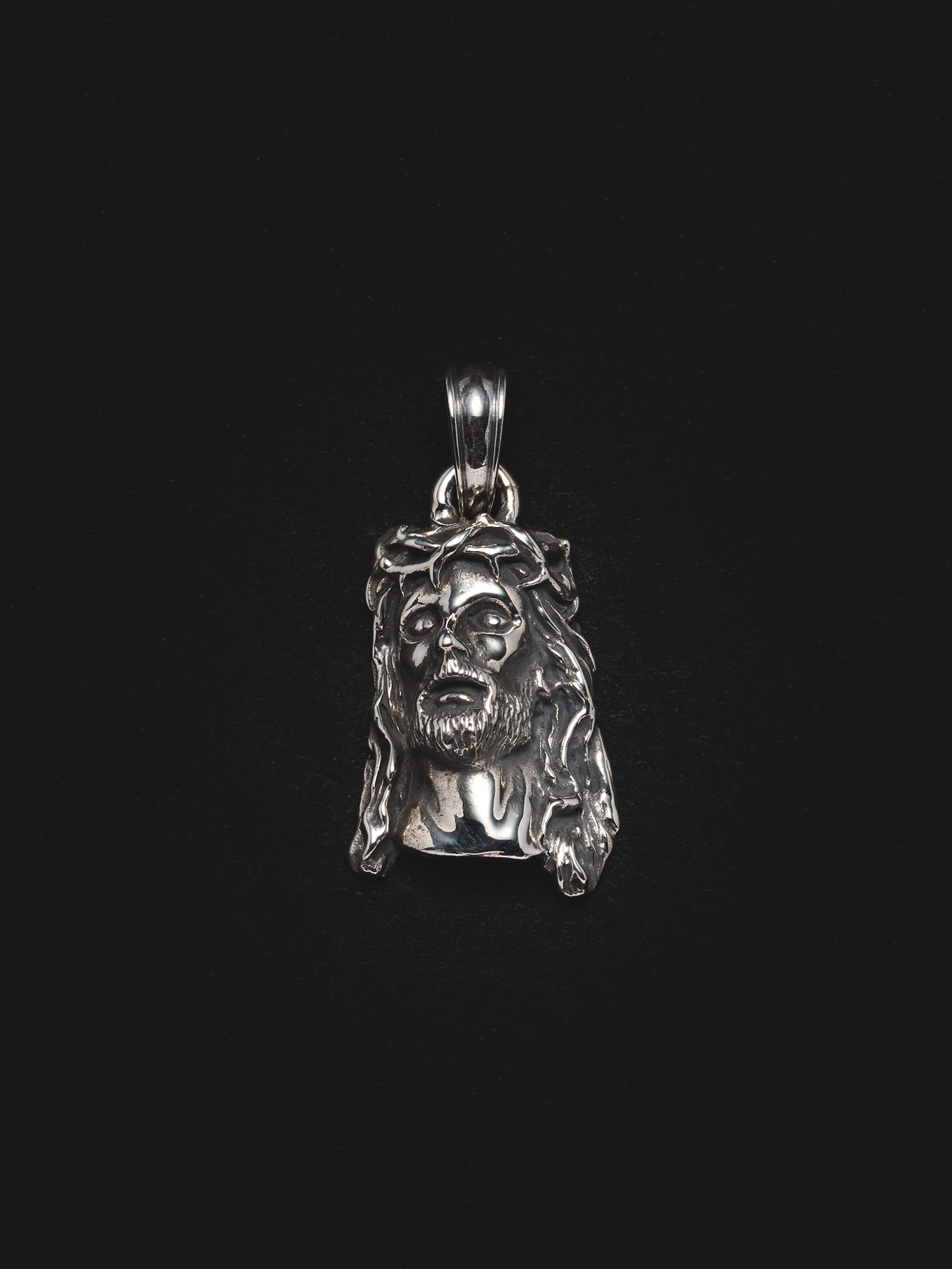 ANTIDOTE BUYERS CLUB　　「Solid Back Jesus Large Pendant」　　SILVER950製 ペンダントトップ