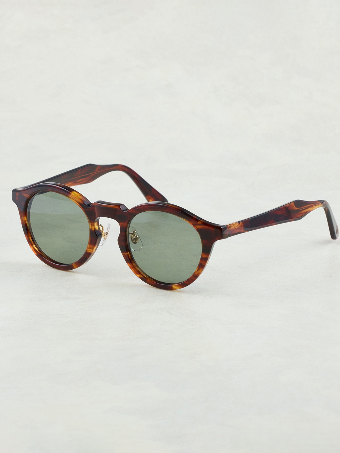 OWN　　「#21　BROWN MARBLE / GREEN」　　ボストンタイプグラッシーズ