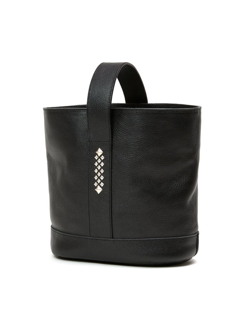 CALEE 　「STUDS LEATHER BUCKET BAG」　レザーバケットバッグ