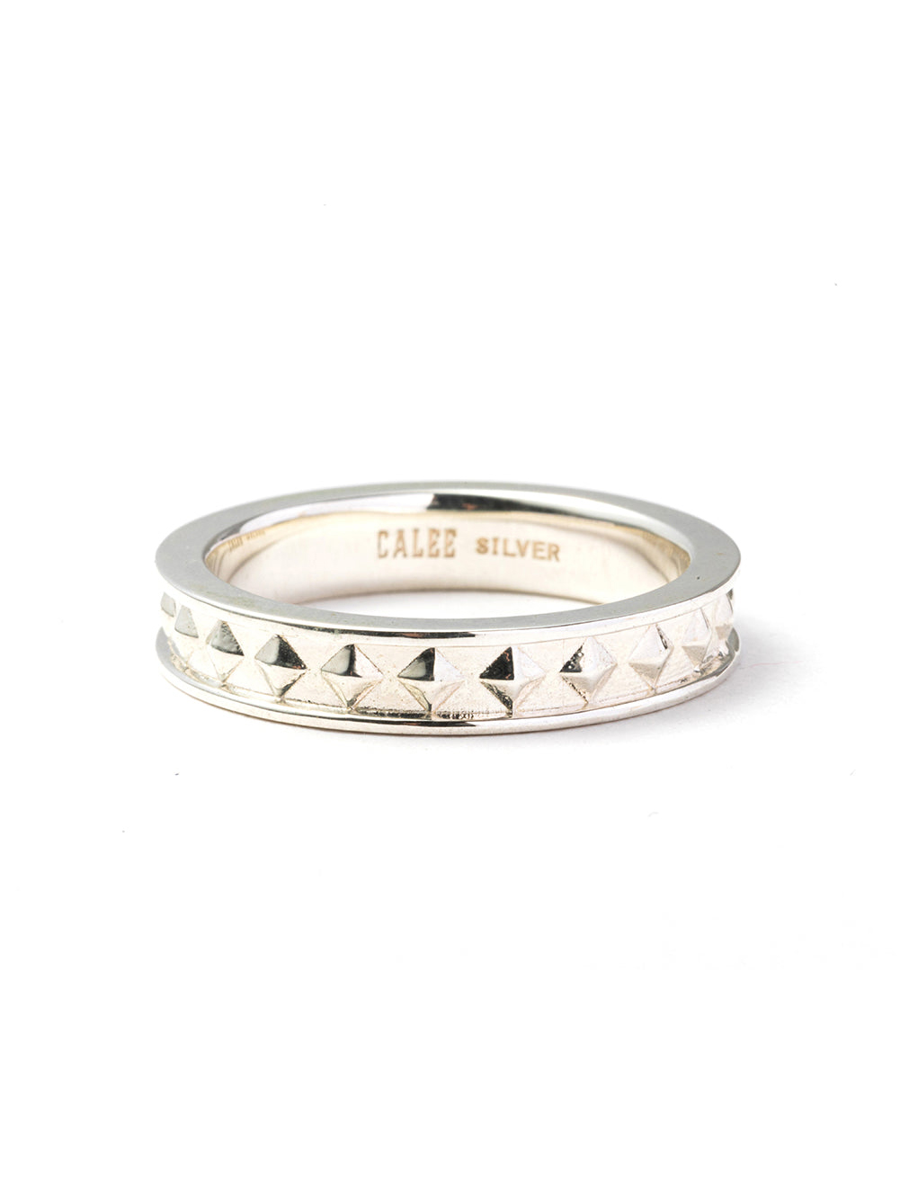 CALEE　「STUDS SILVER NARROW RING」　SILVER 925製 リング