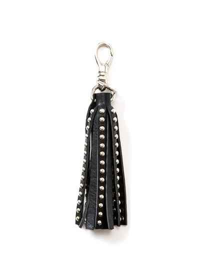 CALEE 　「STUDS LEATHER TASSEL KEY RING」　スタッズレザーキーリング