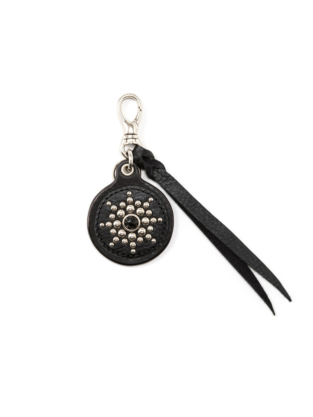 CALEE 　「COLOR STONE STUDS LEATHER KEY RING」　スタッズレザーキーリング