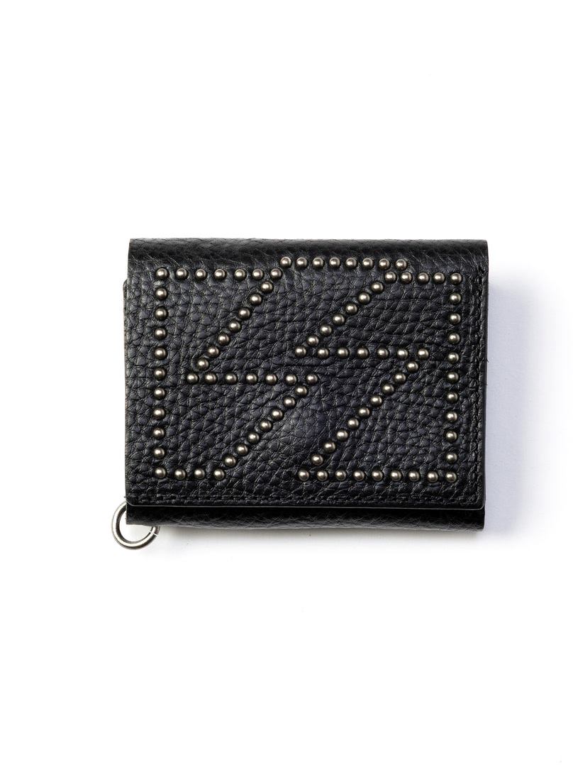 CALEE  　「LIGHTNING LEATHER MULTI WALLET <EXCLUSIVE>」　　スタッズレザー マルチウォレット