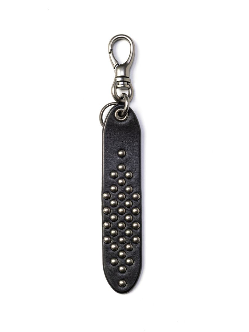 CALEE 　「ROUND STUDS LEATHER KEY RING ＜TYPE B＞」　スタッズレザーキーリング